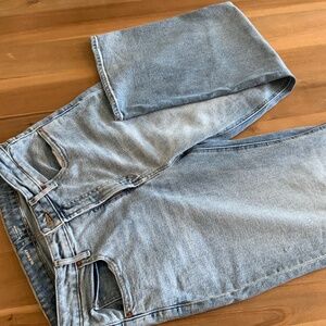 Sky-Hi wide leg jeans/extra high rise /Old Navy /worn twice